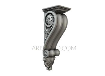 Corbels (KR_0606) 3D model for CNC machine